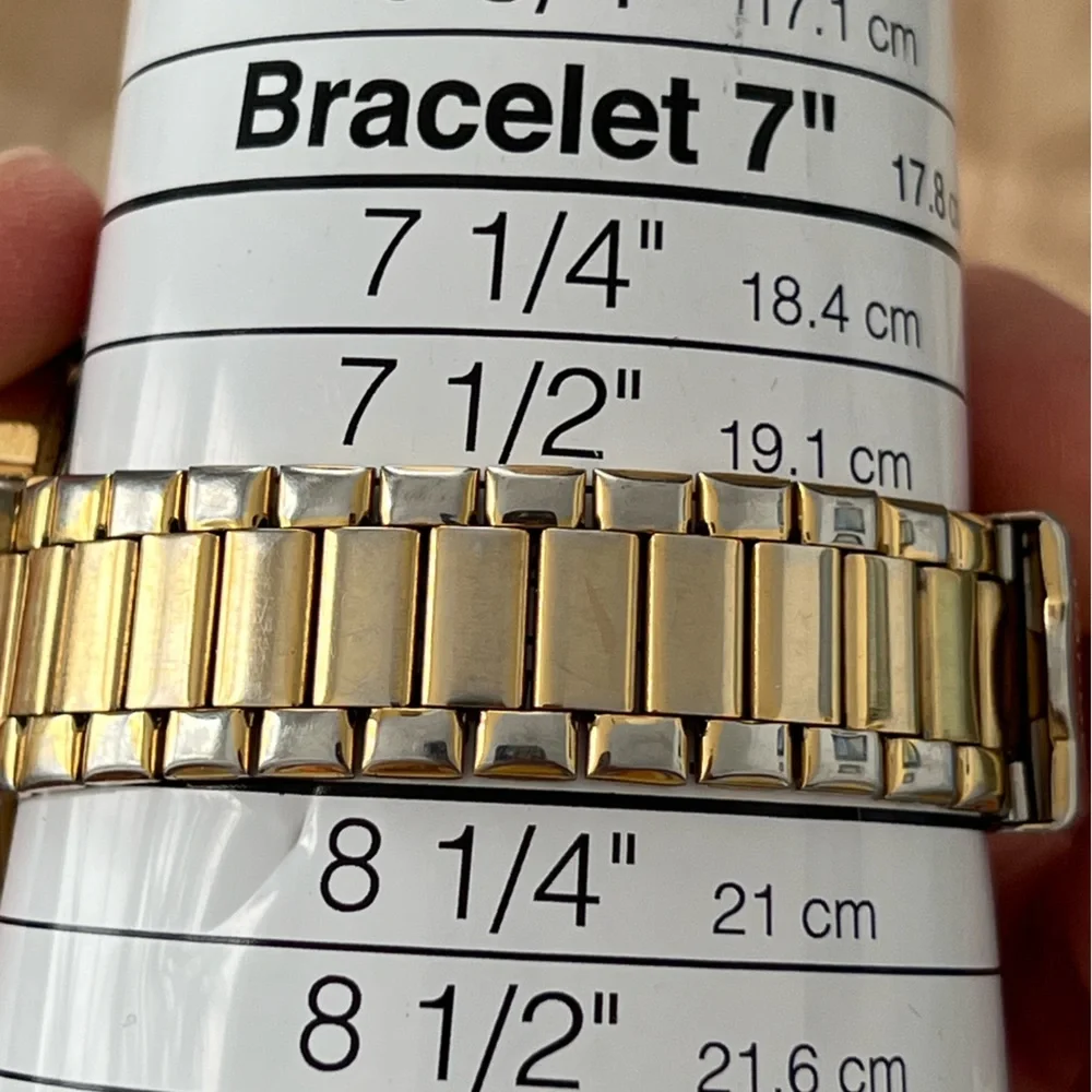 Gruen Vintage Men’s Watch Gold-Tone Dial Bracelet Hands Markers Date Window